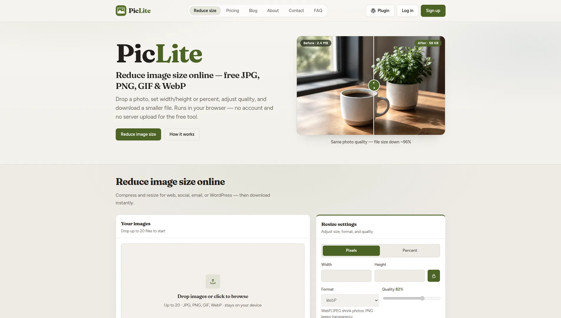 PicLite product preview